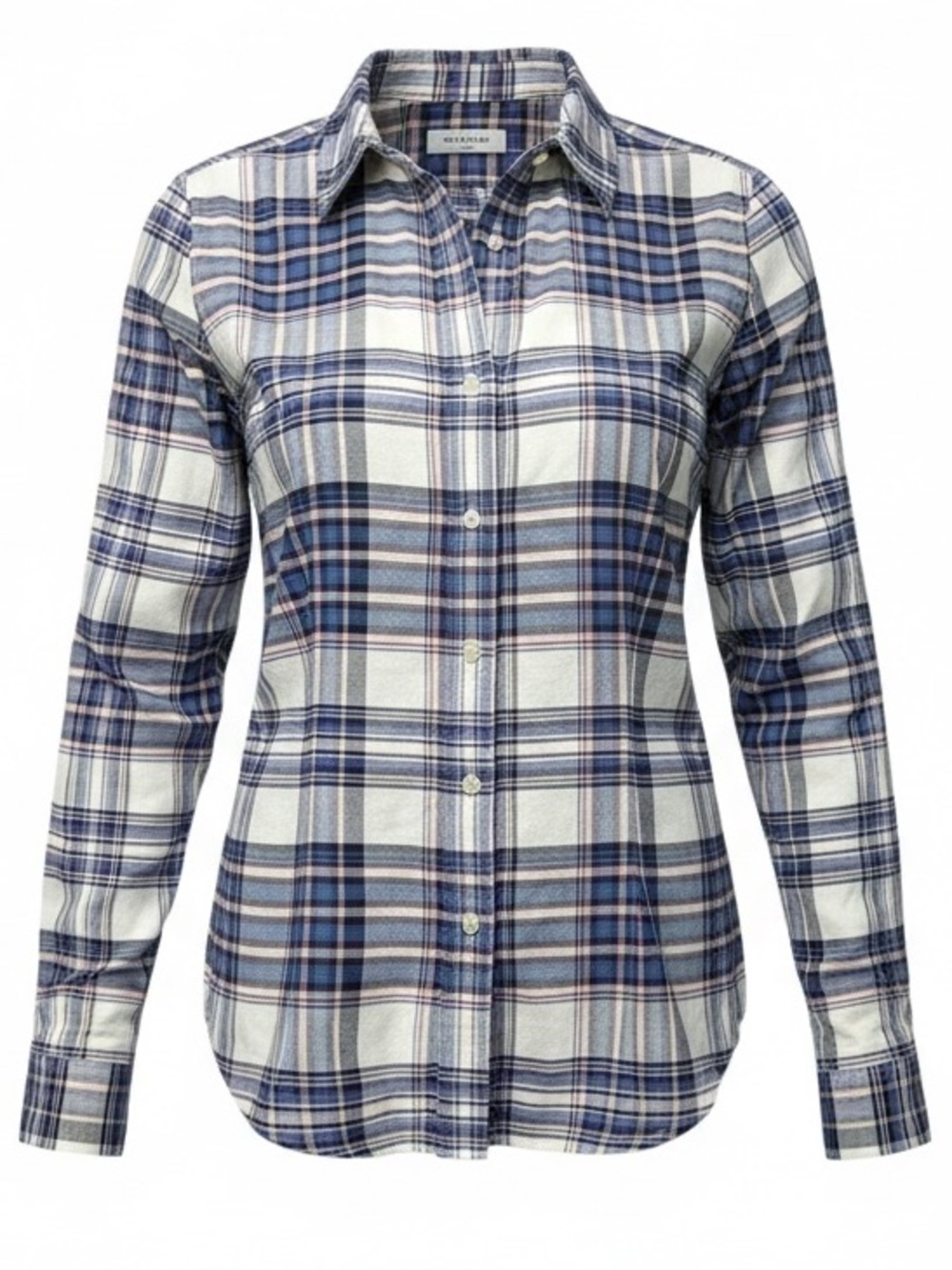 Rockies Vintage Plaid Button Down Shirt Blue White Pink Womens size XXL Cotton